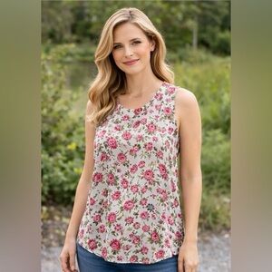 Max Studio Elegant Size Large Sleeveless Blouse